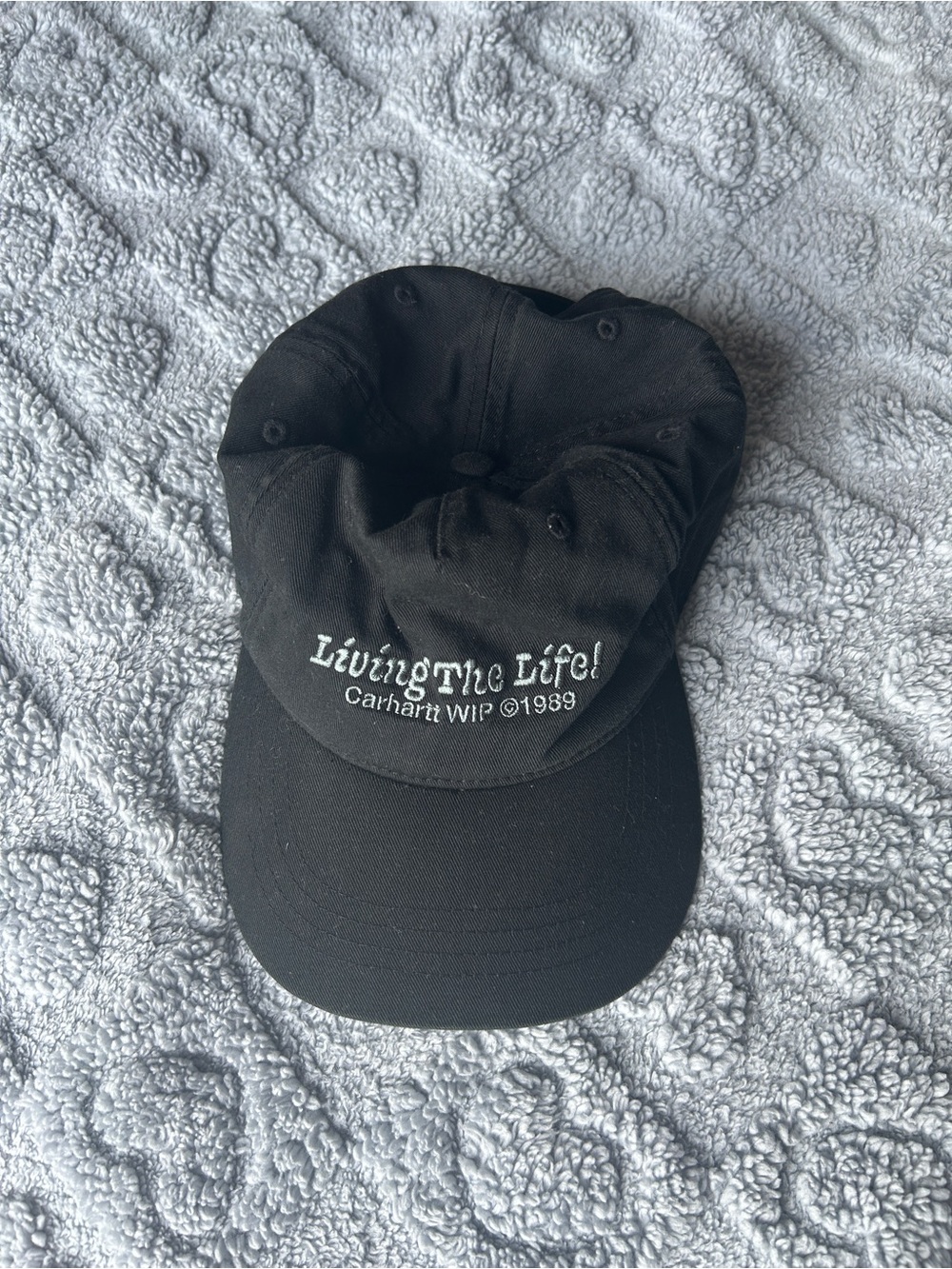 Carhartt Black 'Living The Life' Embroidered Cap